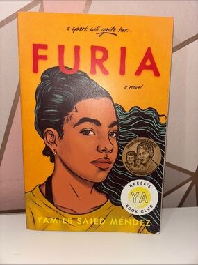 Barnes & Noble FURIA Yellow and Teal Cover by Yamile Saied Méndez